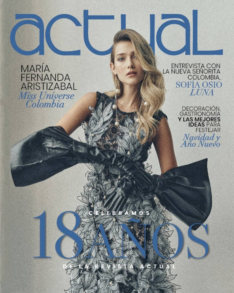 Maria Fernanda Aristizabal featured on the La Revista Actual cover from December 2022