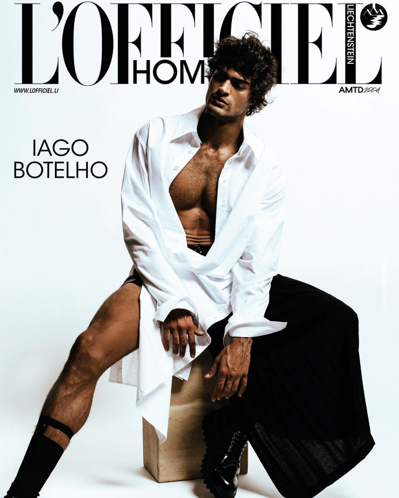 Iago Botelho featured on the L\'Officiel Hommes Liechtenstein cover from October 2023