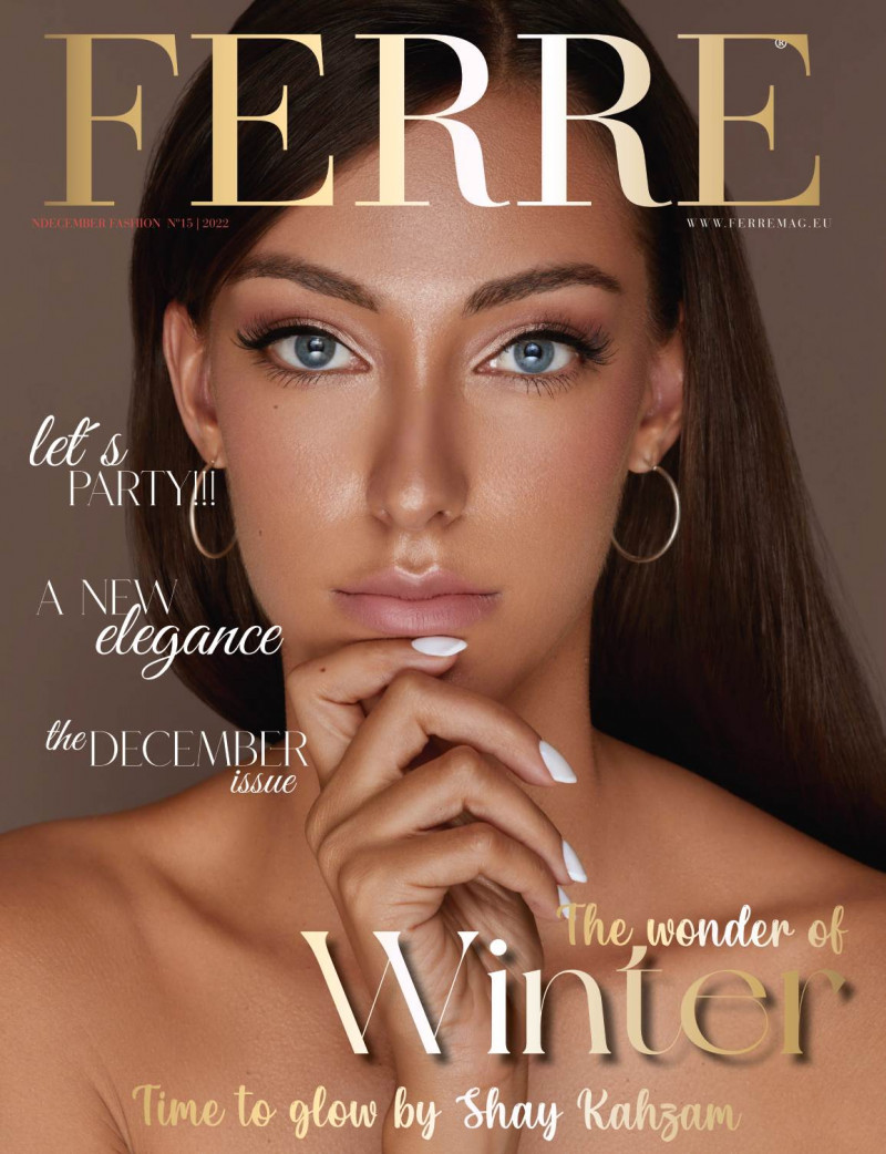 Anita Aizman featured on the Ferre cover from December 2022