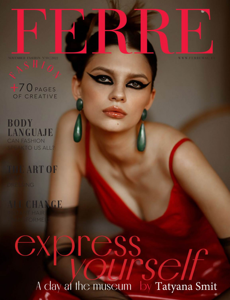 Nastya Shtrih featured on the Ferre cover from November 2022