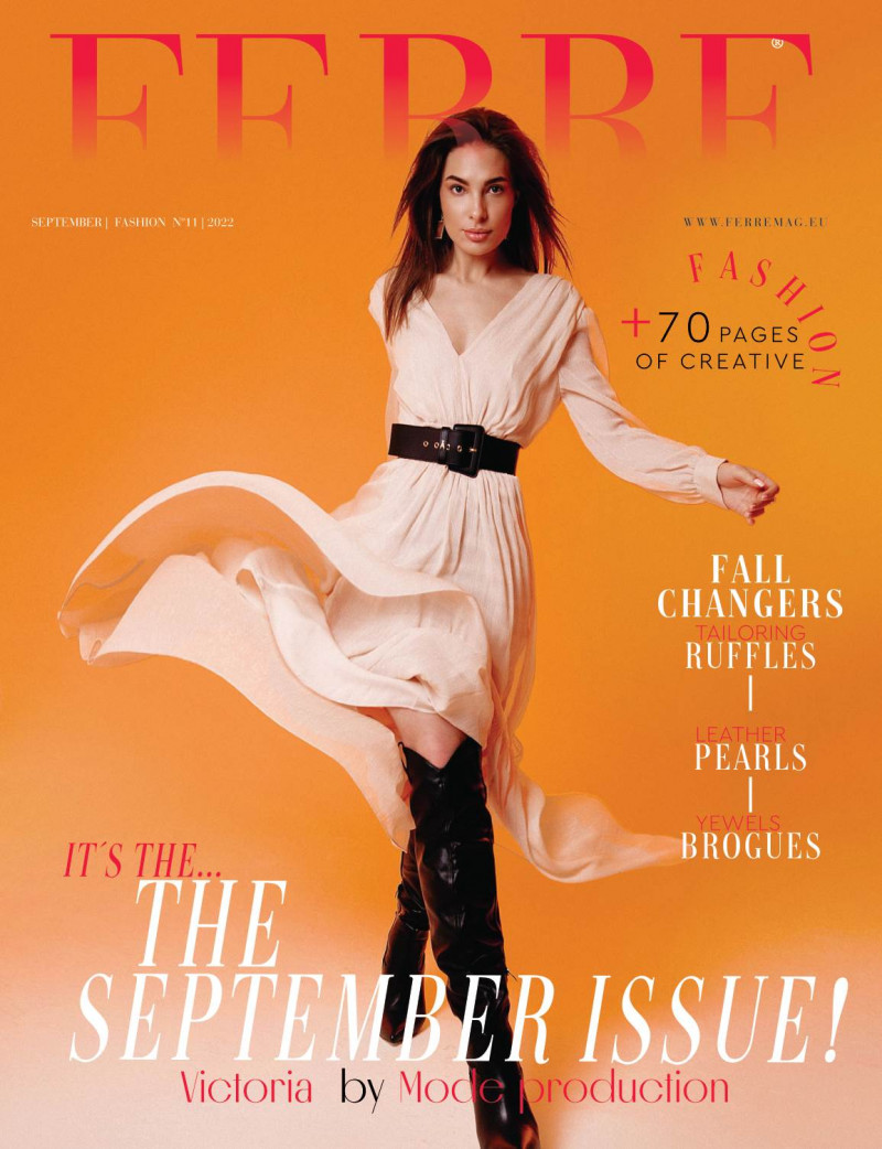 Victoria Samarenkova featured on the Ferre cover from September 2022