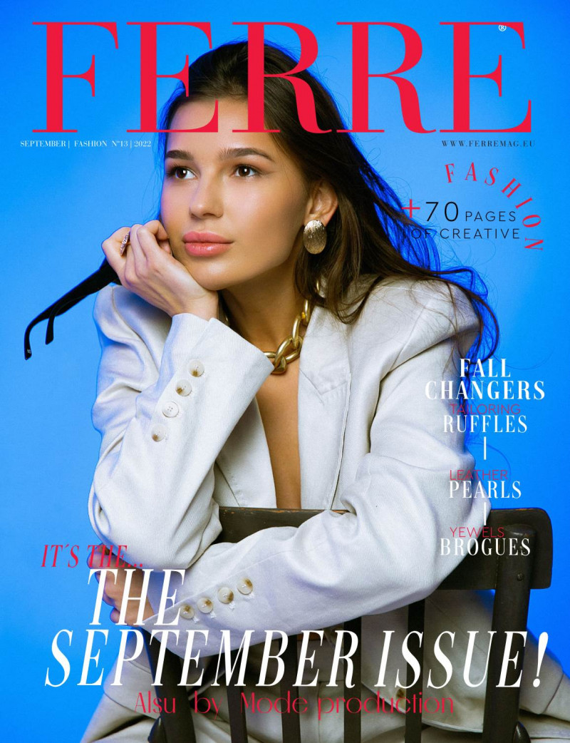 Giniyatova Alsu featured on the Ferre cover from September 2022