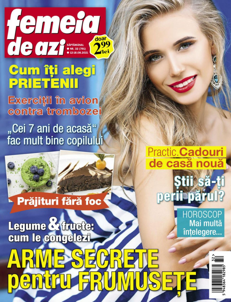  featured on the Femeia de azi cover from August 2021