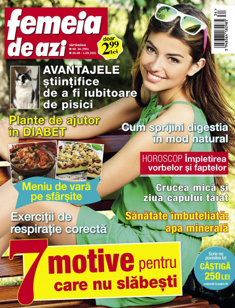  featured on the Femeia de azi cover from August 2021