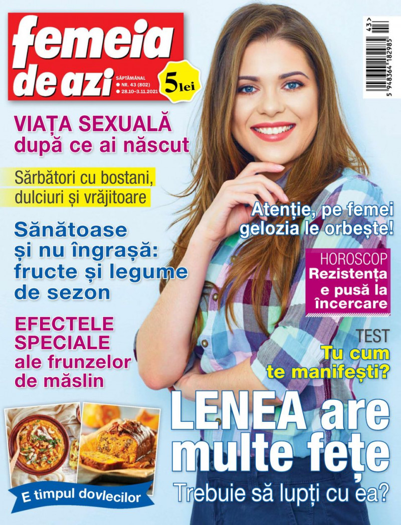  featured on the Femeia de azi cover from October 2021