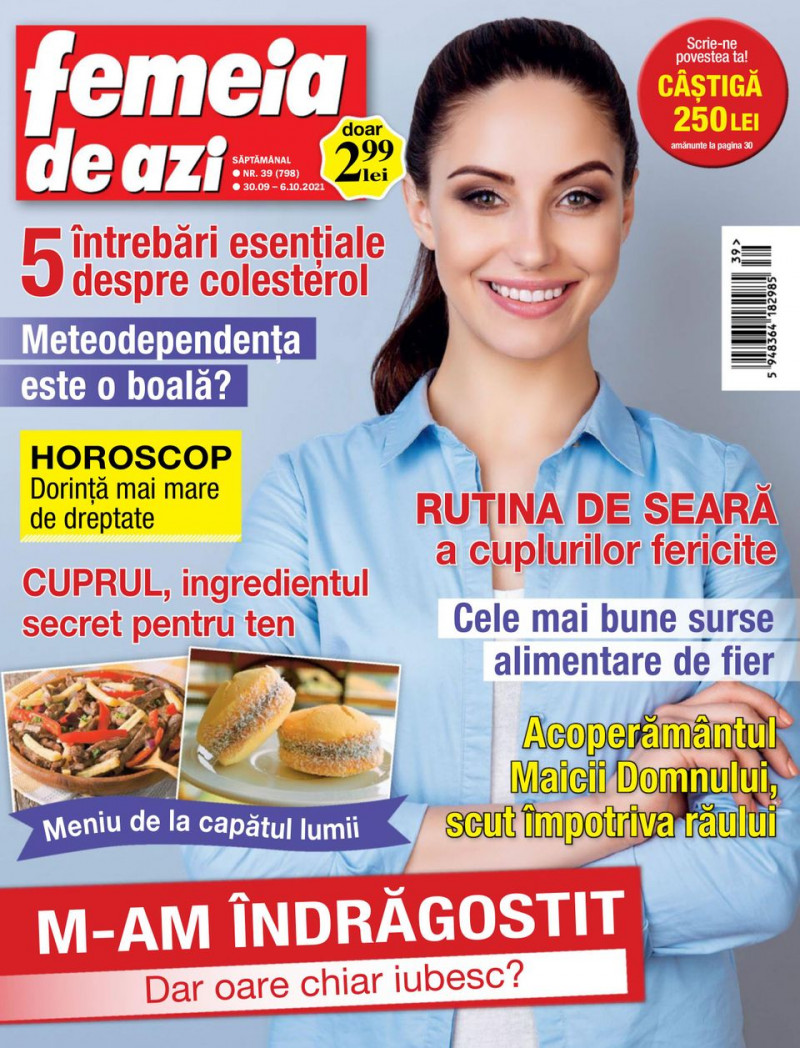  featured on the Femeia de azi cover from September 2021