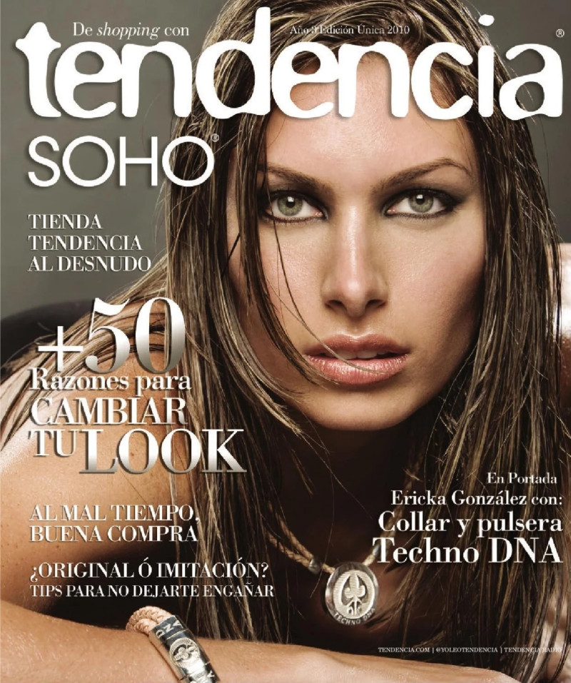 Ericka Gonzalez featured on the Tendencia SOHO cover from March 2010