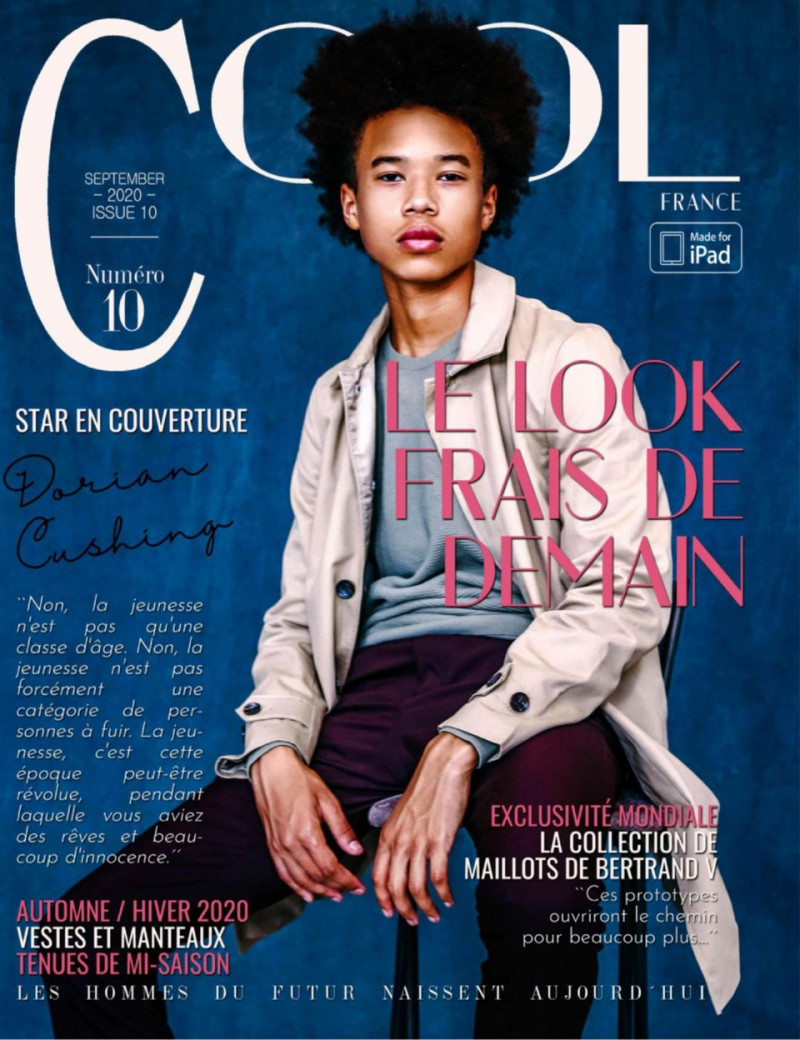 Darian Cushing featured on the Cool France cover from September 2020