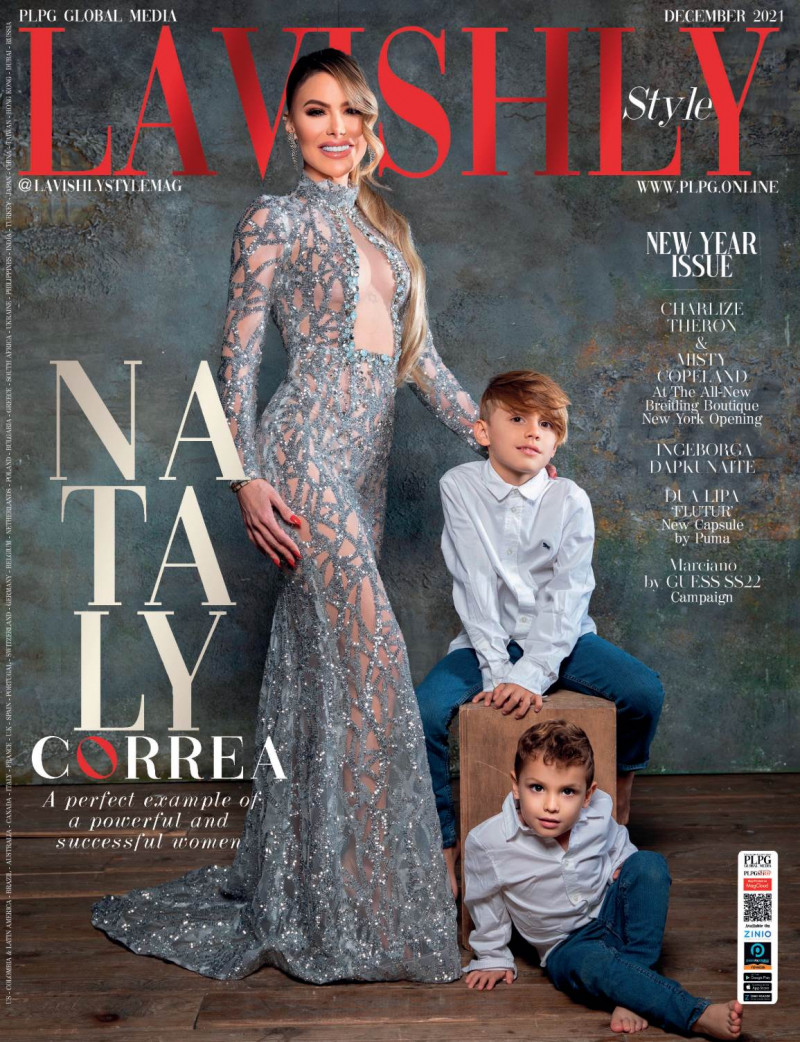 Nataly Correa featured on the Lavishly Style cover from December 2021