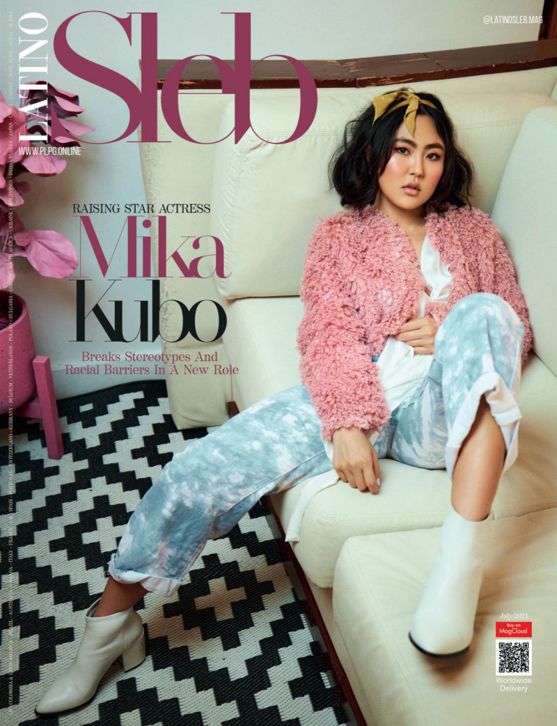 Mika Kubo featured on the Latino Sleb cover from July 2021