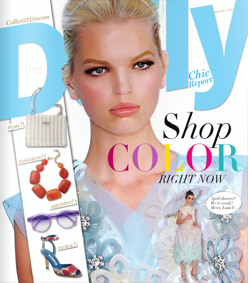 Daphne Groeneveld featured on the The Daily Chic Report cover from March 2012