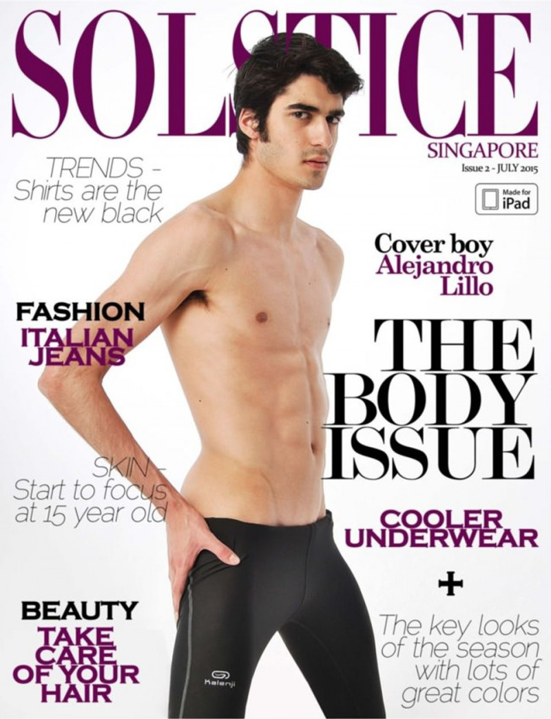 Alejandro Lillo featured on the Solstice Singapore cover from July 2015