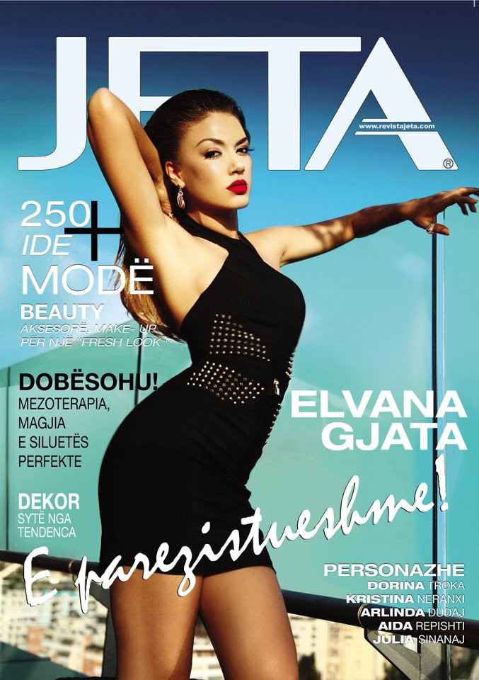 Elvana Gjata featured on the Jeta cover from May 2012