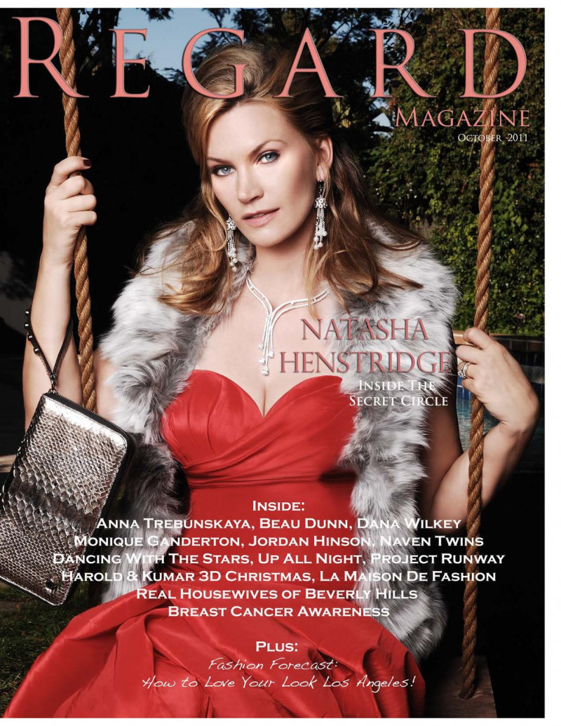 Natasha Henstridge featured on the Regard cover from October 2011