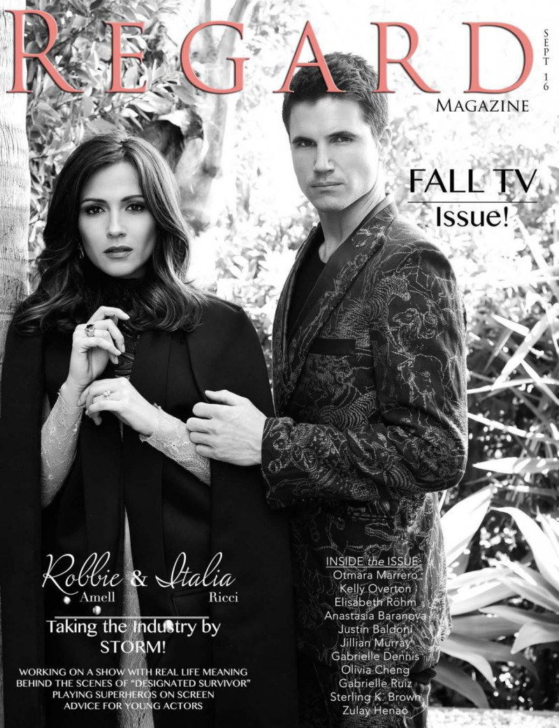 Robbie Amell, Italia Ricci featured on the Regard cover from September 2016