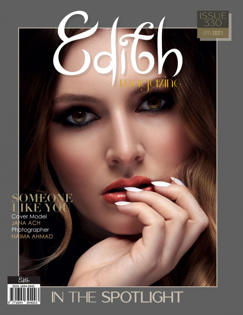 Jana Ach featured on the Edith cover from April 2021