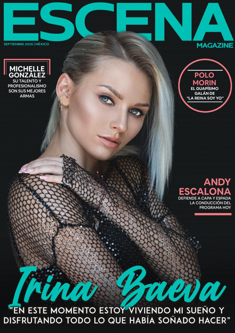 Irina Baeva featured on the Escena Magazine Mexico cover from September 2020