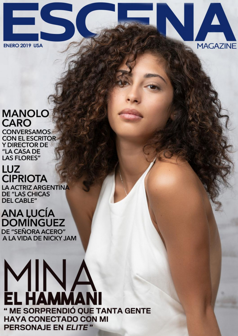 Mina El Hammani featured on the Escena Magazine USA cover from January 2019