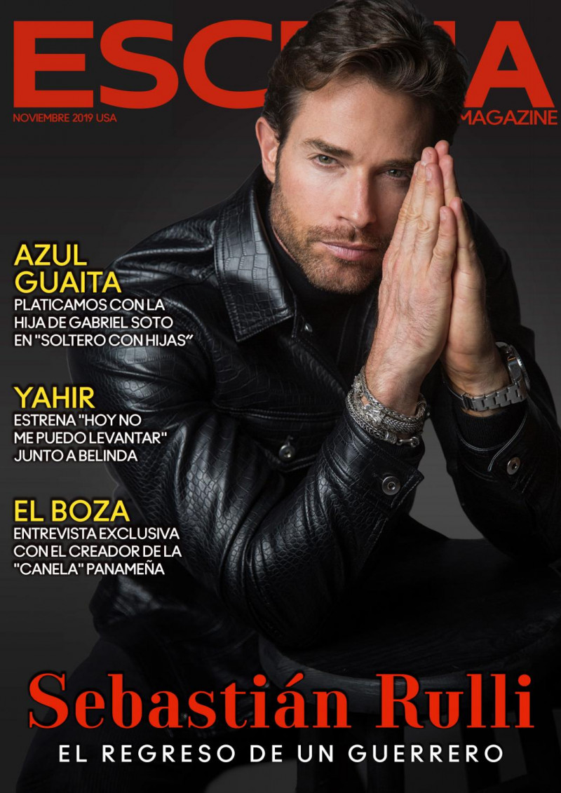 Sebastian Rulli featured on the Escena Magazine USA cover from November 2019