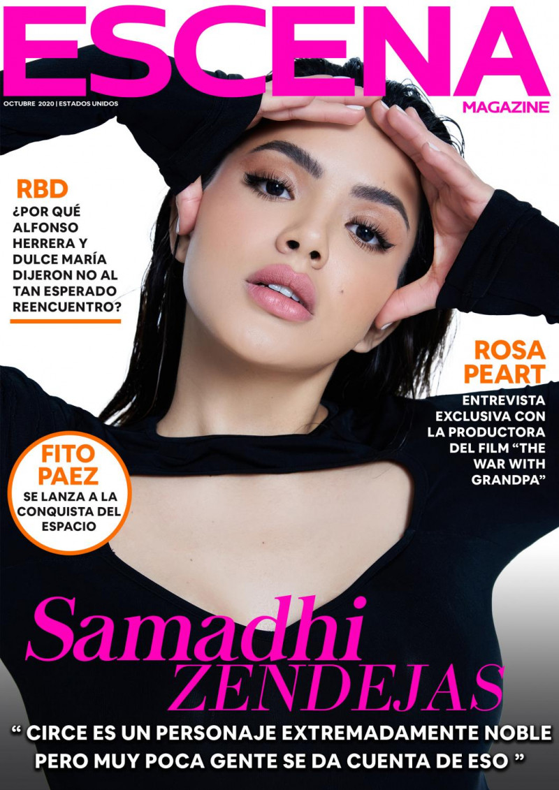 Samadhi Zendejas featured on the Escena Magazine USA cover from October 2020