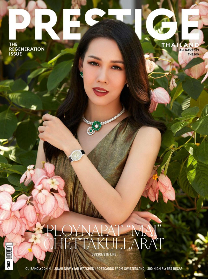 Ploynapat Chettakullarat featured on the Prestige Thailand cover from January 2023