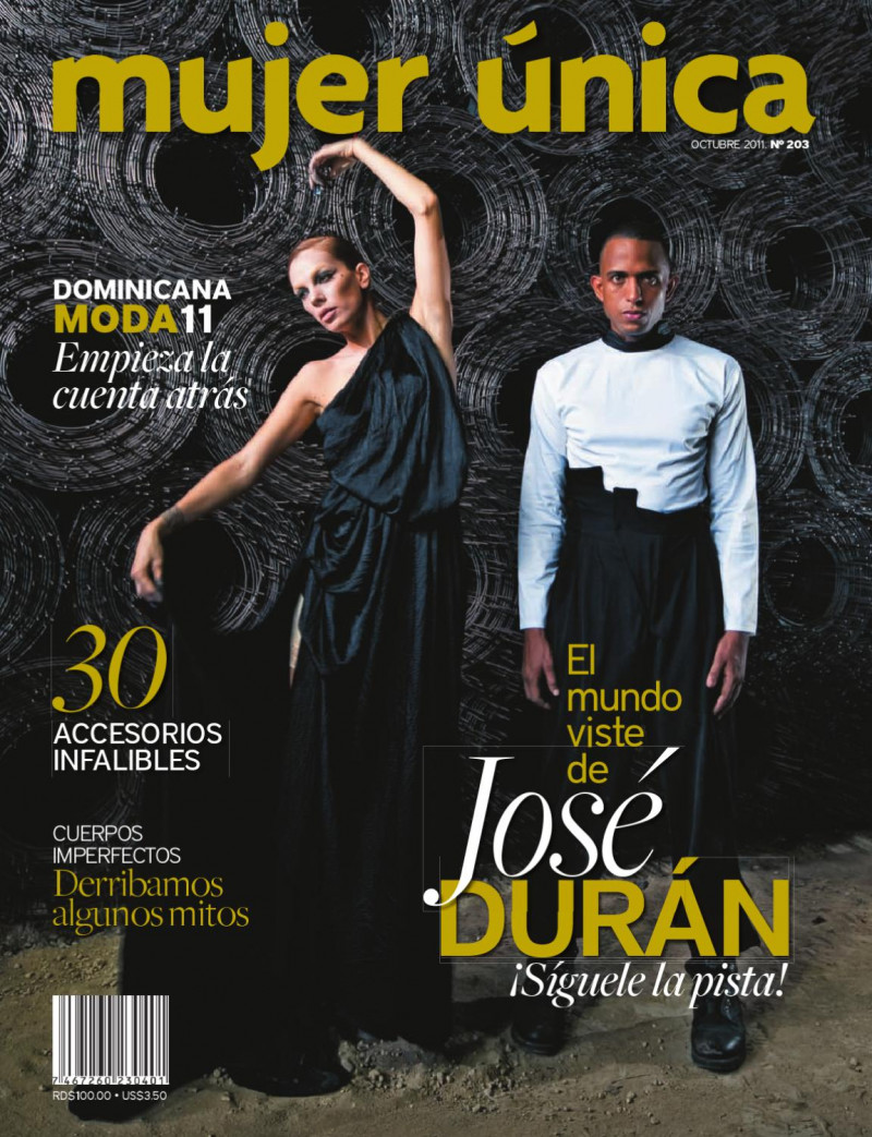 Nicole Dupont, Jose Duran featured on the Mujer Unica cover from October 2011