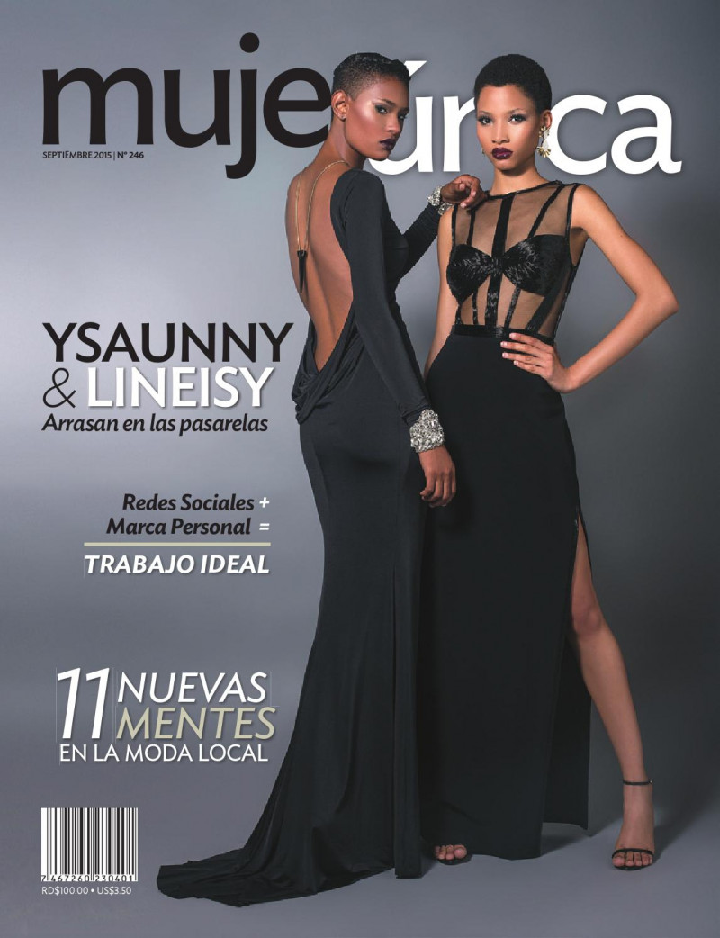 Ysaunny Brito, Lineisy Montero featured on the Mujer Unica cover from September 2015