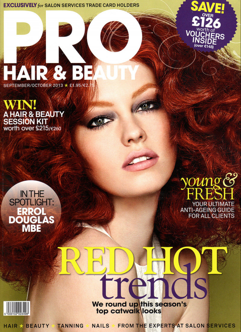  featured on the PRO Hair & Beauty cover from September 2013