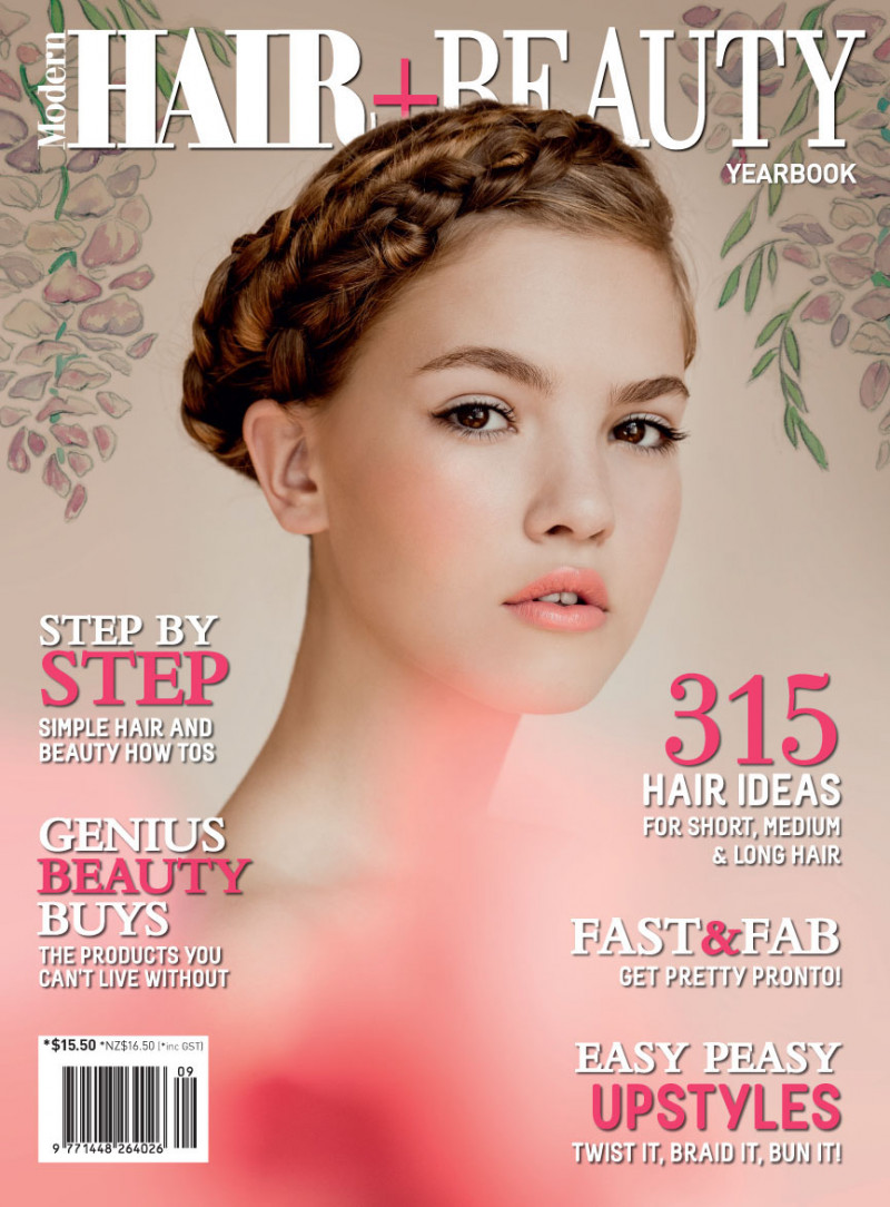  featured on the Modern Hair + Beauty Yearbook cover from February 2014