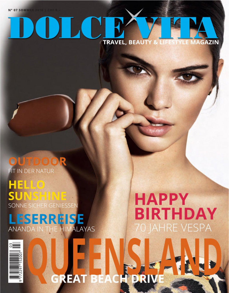 Kendall Jenner featured on the Dolce Vita cover from June 2016
