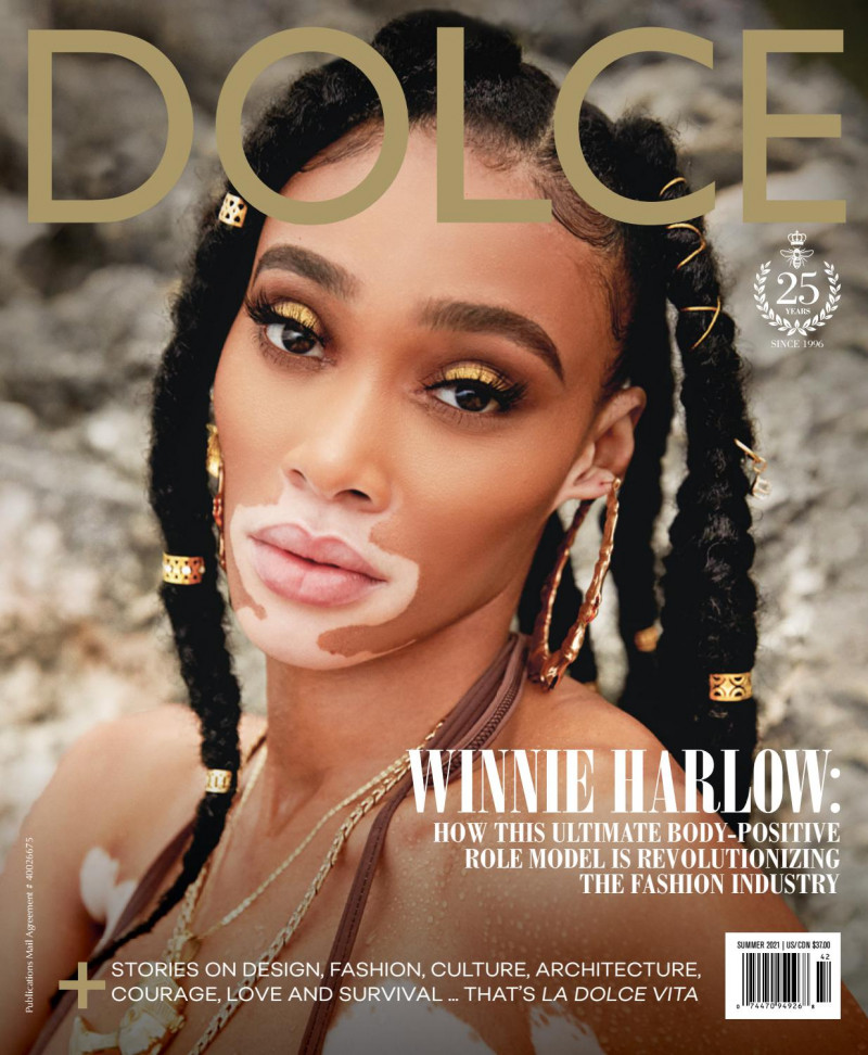 Winnie Chantelle Harlow featured on the Dolce cover from June 2021