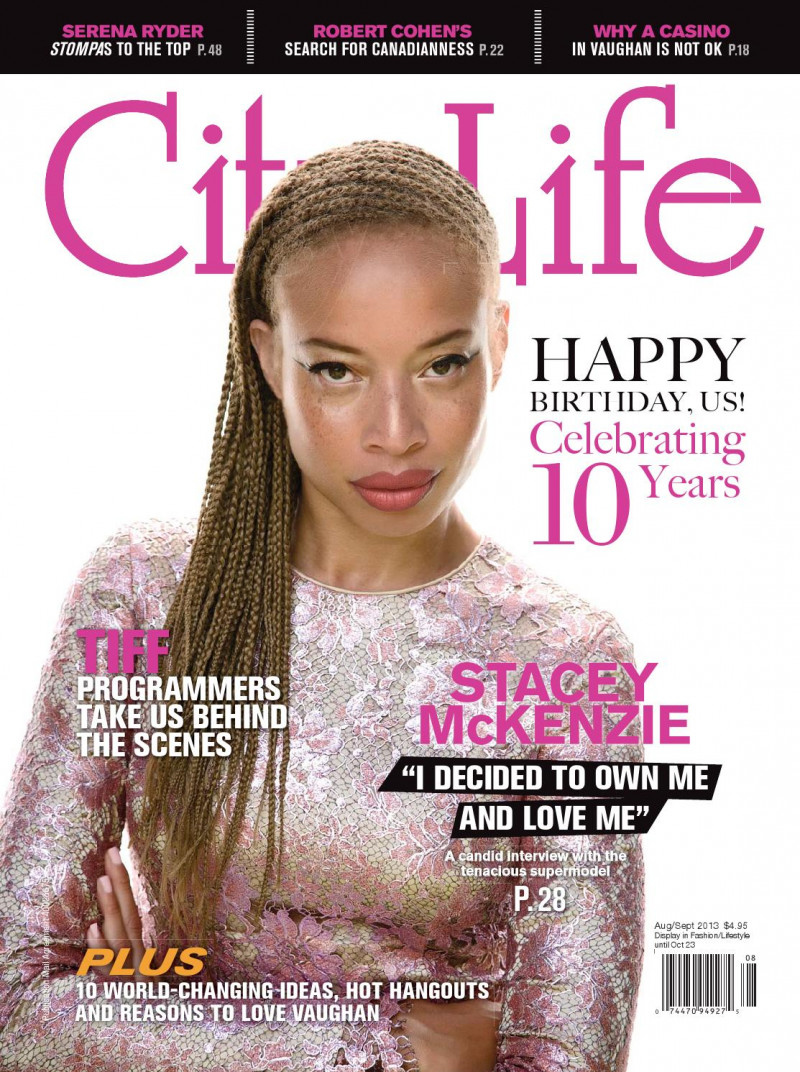 Stacey Mckenzie featured on the City Life Canada cover from August 2013