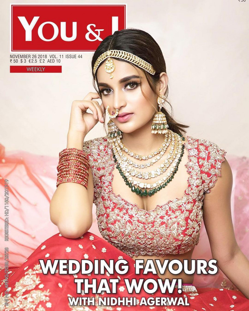 Nidhi Agarwal featured on the You & I cover from November 2018