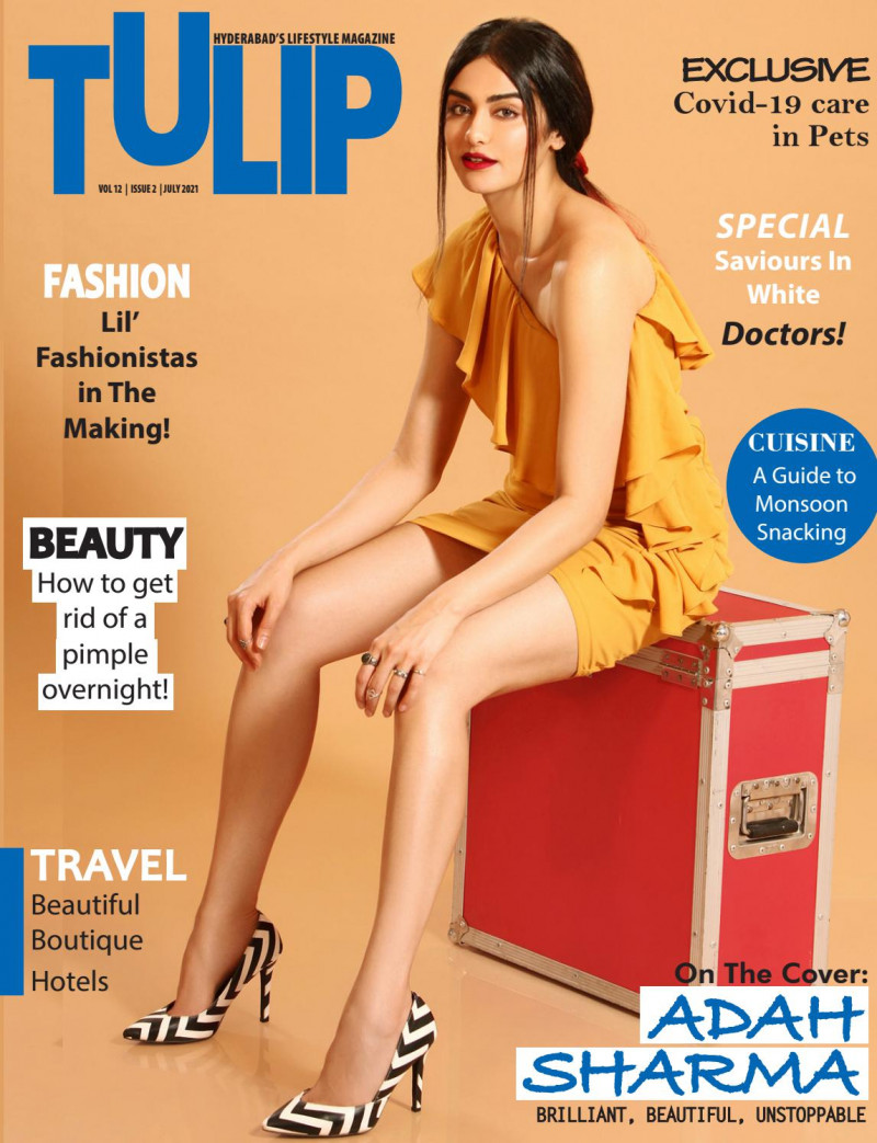 Adah Sharma featured on the Tulip cover from July 2021