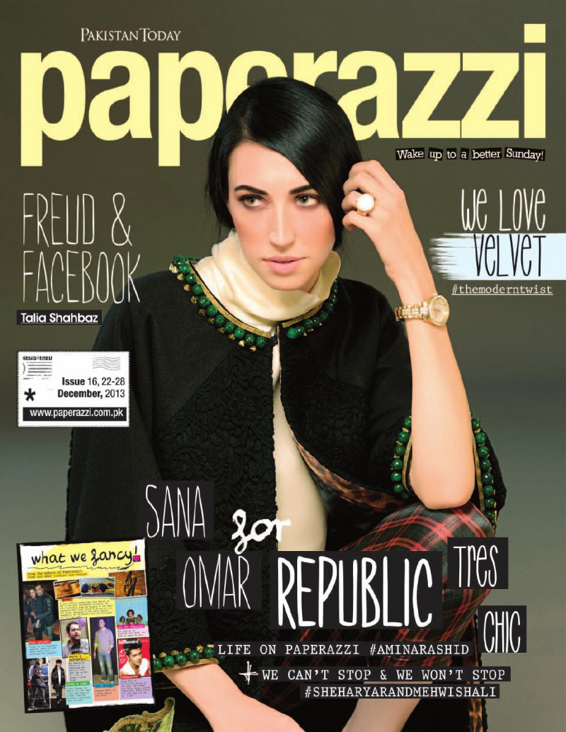  featured on the Pakistan Today Paperazzi cover from December 2013