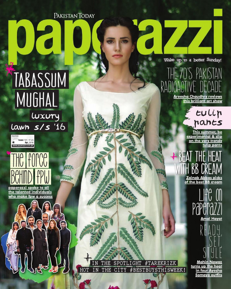  featured on the Pakistan Today Paperazzi cover from April 2016