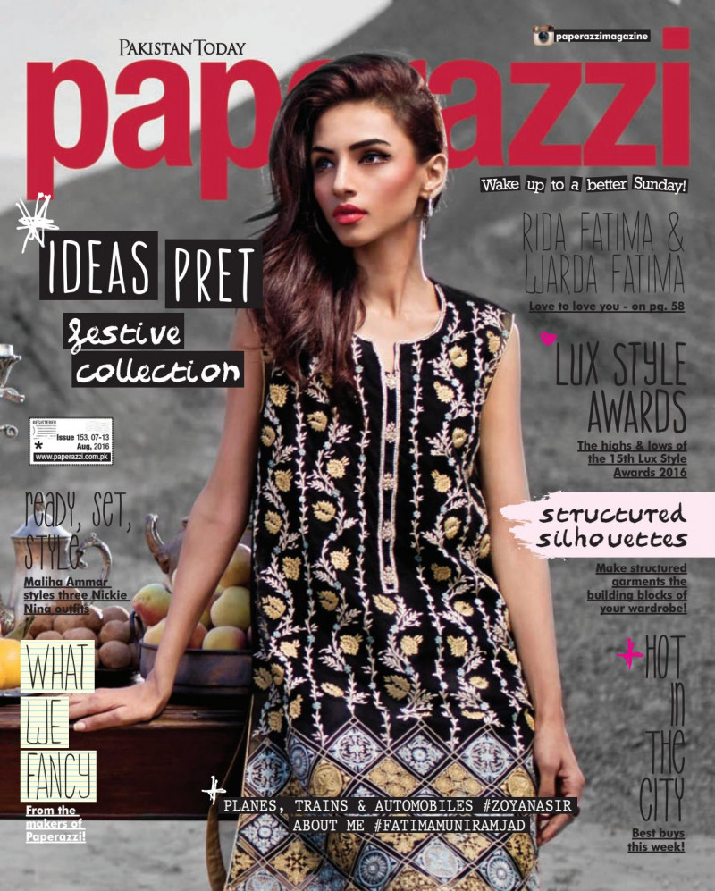  featured on the Pakistan Today Paperazzi cover from August 2016