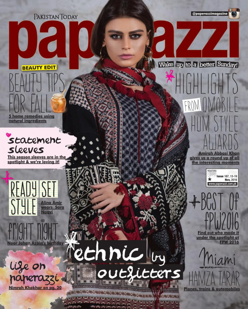  featured on the Pakistan Today Paperazzi cover from November 2016