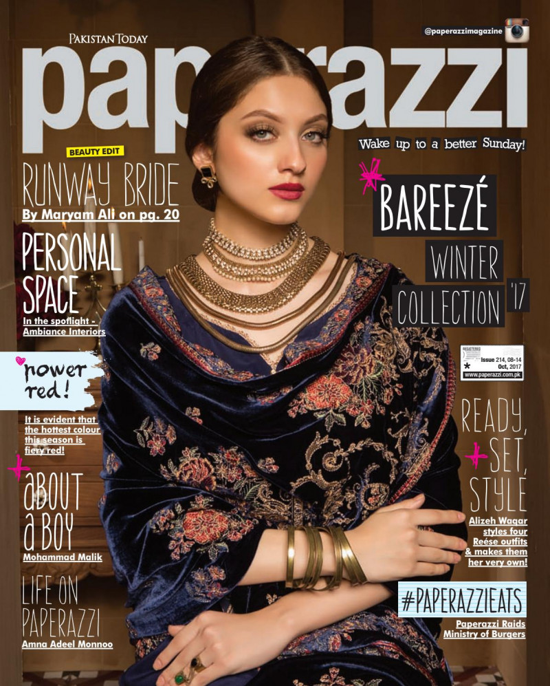  featured on the Pakistan Today Paperazzi cover from October 2017