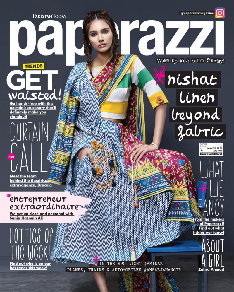  featured on the Pakistan Today Paperazzi cover from April 2018