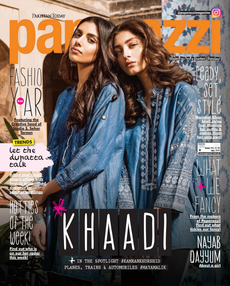  featured on the Pakistan Today Paperazzi cover from April 2018