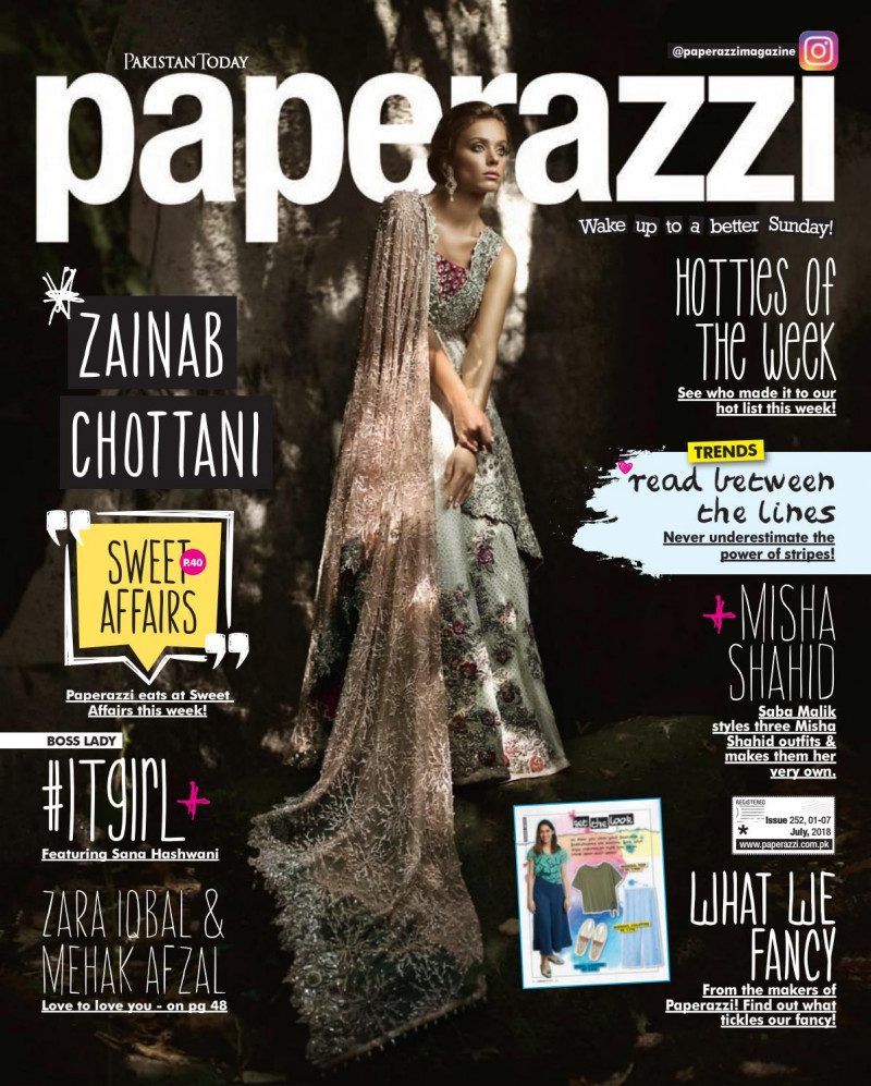  featured on the Pakistan Today Paperazzi cover from July 2018