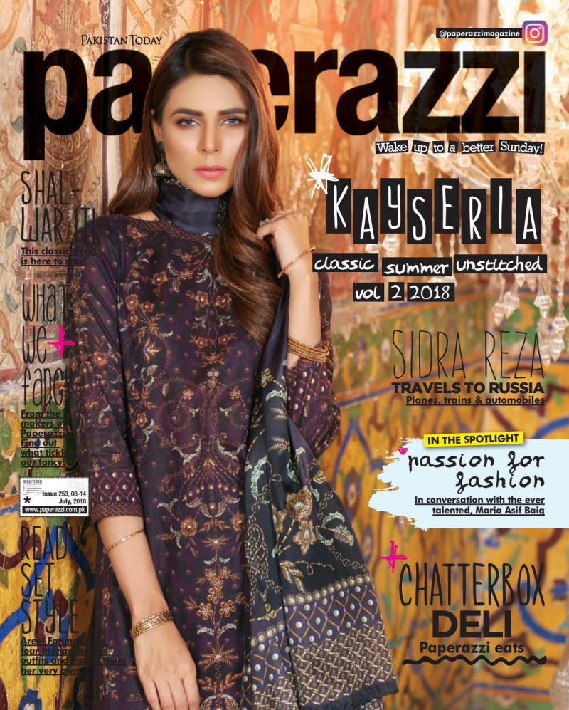  featured on the Pakistan Today Paperazzi cover from July 2018