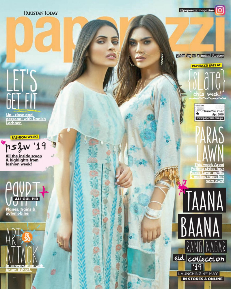  featured on the Pakistan Today Paperazzi cover from April 2019