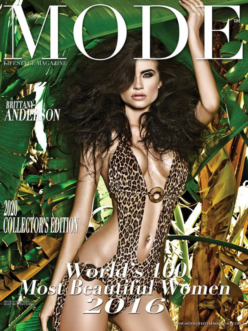 Brittany Anderson featured on the Mode Lifestyle Magazine cover from December 2016