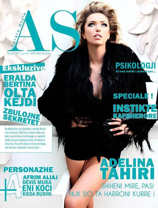 Adelina Tahiri featured on the Aurela Style cover from October 2011