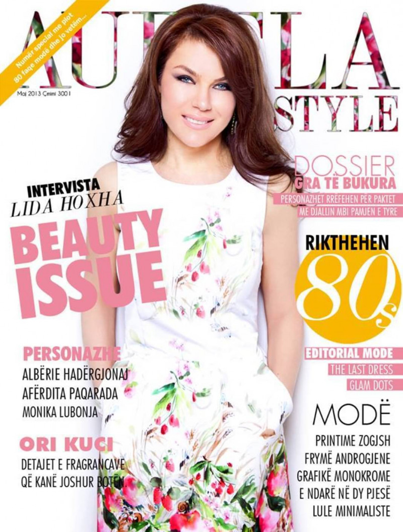 Lida Hoxha featured on the Aurela Style cover from May 2013