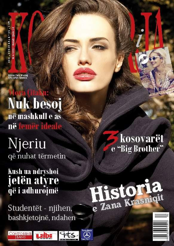 Zana Krasniqi featured on the Kosovarja cover from March 2012