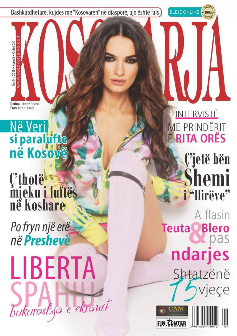 Liberta Spahiu featured on the Kosovarja cover from April 2015