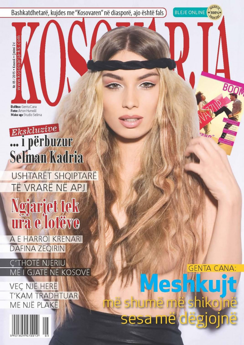 Genta Cana featured on the Kosovarja cover from April 2015
